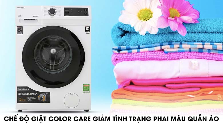 Color care - Máy giặt Toshiba Inverter 8.5 Kg TW-BH95S2V WK