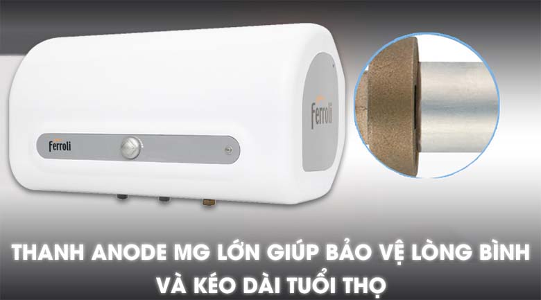 Thanh ANODE MG - Máy nước nóng Ferroli QQ Evo 30L ME 30 Lít