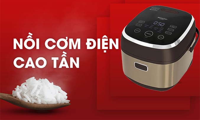 Nồi cơm điện cao tần Sharp KS-IH190V-GL được thiết kế theo kiểu nắp gài