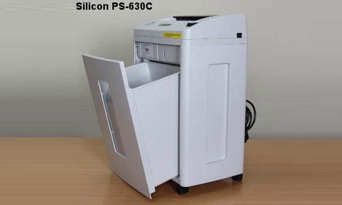 Máy hủy tài liệu Silicon PS 630C dung tích lớn