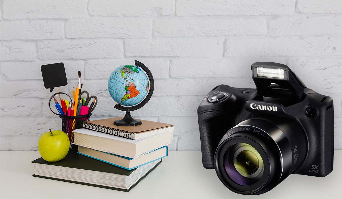 Máy ảnh Canon PowerShot SX430IS hiện đại, sang trọng