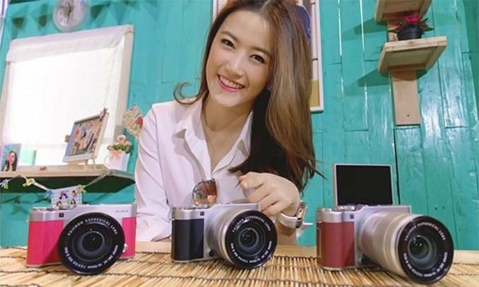 Máy ảnh Fujifiml X-A3/XC16-50MM P hồng nhỏ gọn