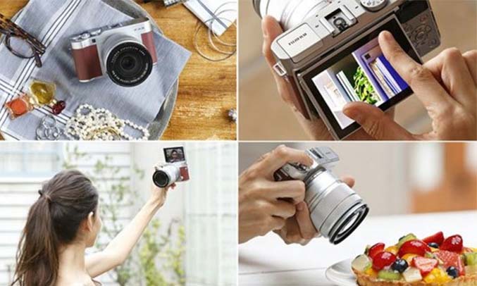 Máy ảnh Fujifilm X-A3/XC16-50MM S bạc nhiều thẻ nhớ