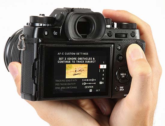 các chế độ AF-C trên x-t2