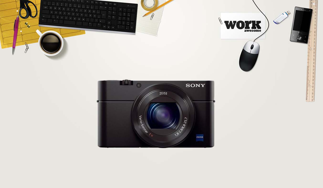 Máy ảnh Sony DSC RX100M5-E32 hiện đại, sang trọng