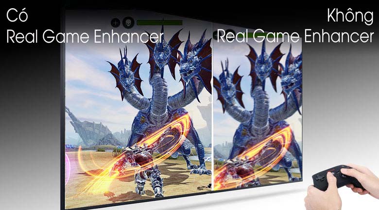 Công nghệ Real Game Enhancer - Smart Tivi QLED Samsung 4K 49 inch QA49Q80T