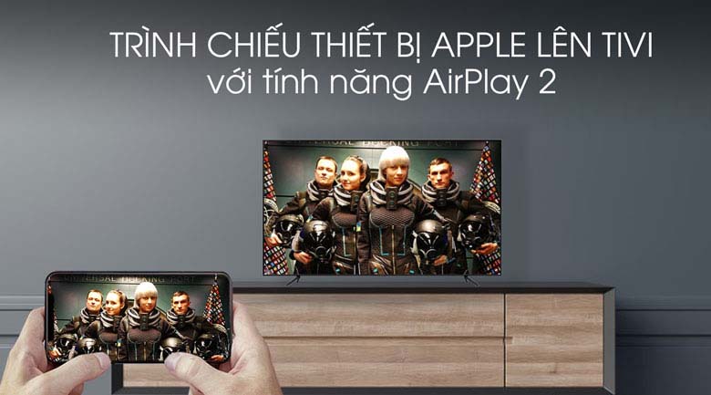 Airplay-Smart Tivi QLED Samsung 4K 55 inch QA55Q70T