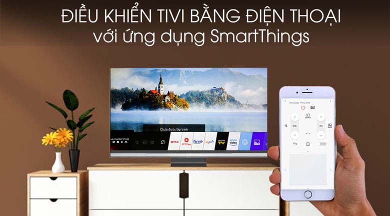 Smart Tivi QLED Samsung 4K 65 inch QA65Q95T - SmartThings