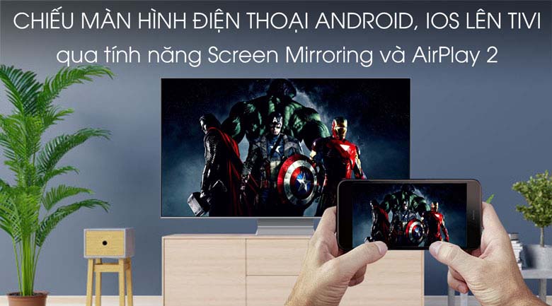 Smart Tivi QLED Samsung 8K 65 inch QA65Q800T - trình chiếu màn hình