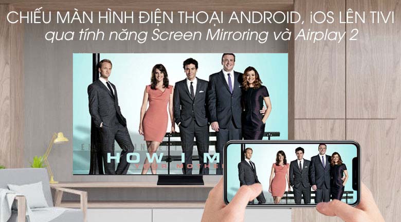 Smart Tivi QLED Samsung 8K 65 inch QA65Q950TS - Screen Mirroring và AirPlay 2