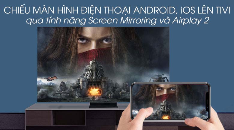 Smart Tivi QLED Samsung 8K 75 inch QA75Q950TS - Screen Mirroring và AirPlay 2