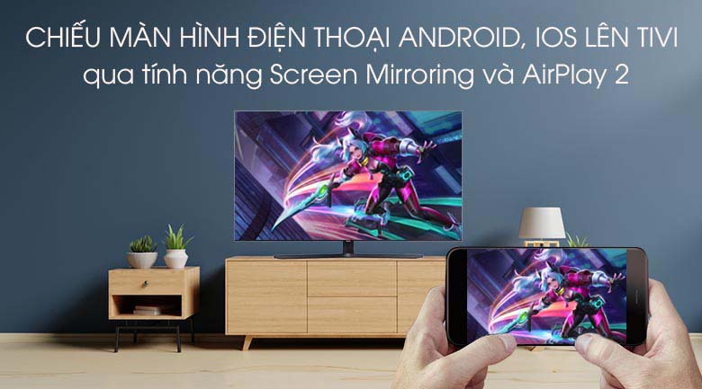 Smart Tivi Samsung 4K 55 inch UA55TU8500 - Chiếu màn hình