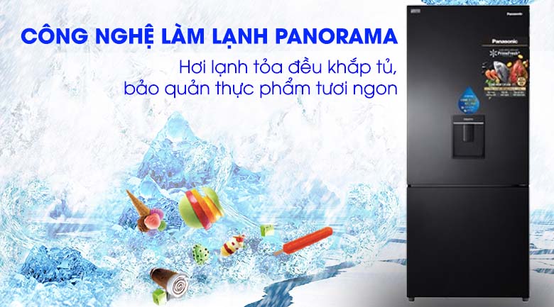Panaroma Tủ lạnh Panasonic Inverter 368 lít NR-BX410WKVN