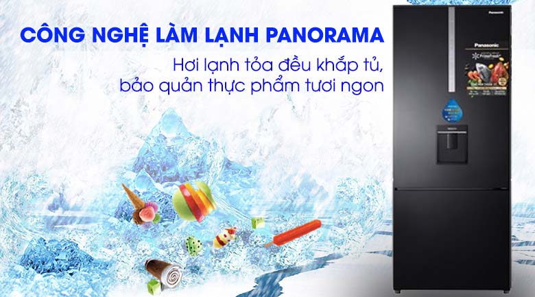 Panaroma Tủ lạnh Panasonic Inverter 410 lít NR-BX460WKVN