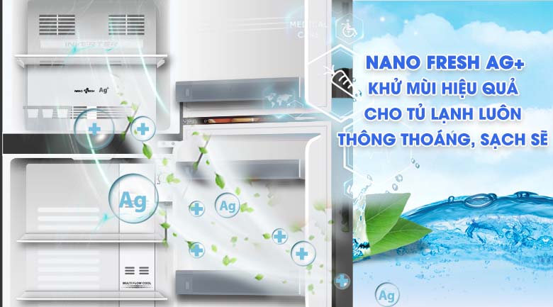 Công nghệ khử mùi - Tủ lạnh Aqua Inverter 186 lít AQR-T219FA