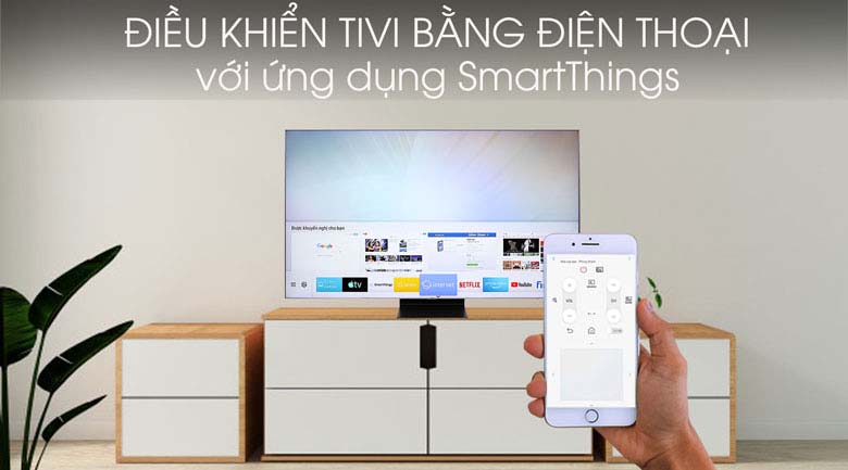 Smart Tivi QLED Samsung 4K 75 inch QA75Q90R - SmartThings