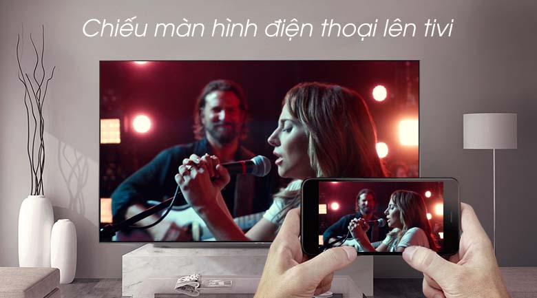 Smart Tivi QLED Samsung 4K 75 inch QA75Q90R - Screen Mirroring