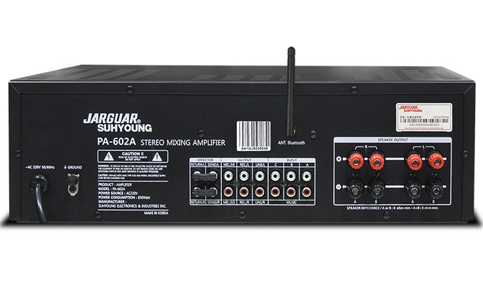 Amply Jarguar Suhyoung PA-602A công nghệ hiện đại