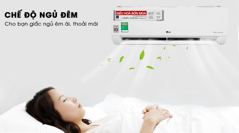 Chế độ ngủ đêm - Máy lạnh 2 chiều LG Inverter 1.5 HP B13END