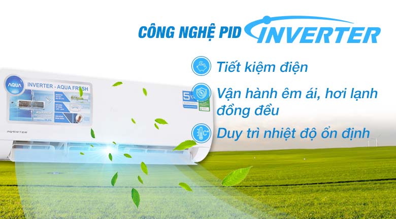 Công nghệ Inverter - Máy lạnh Aqua Inverter 2 HP AQA-KCRV18WJB 