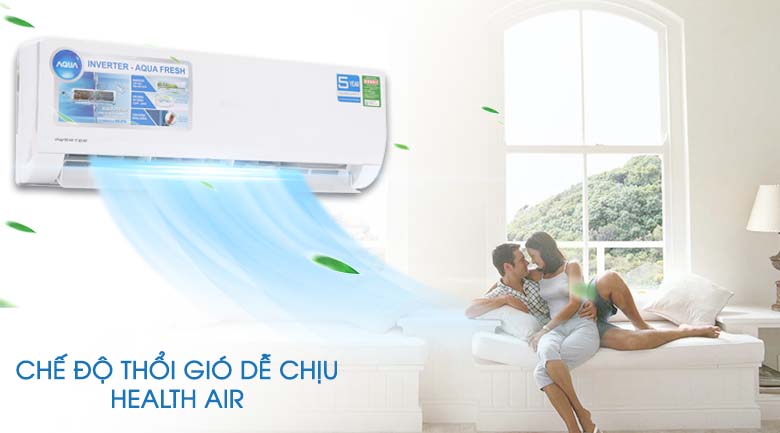 Chế độ gió dễ chịu - Máy lạnh Aqua Inverter 2 HP AQA-KCRV18WJB
