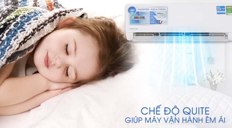 Chế độ quite - Máy lạnh Aqua Inverter 2 HP AQA-KCRV18WJB