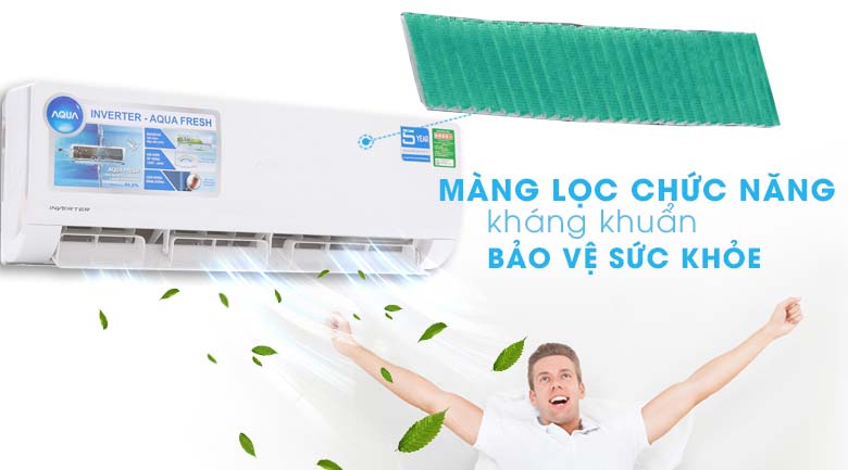 Chức năng kháng khuẩn - Máy lạnh Aqua Inverter 2 HP AQA-KCRV18WJB 