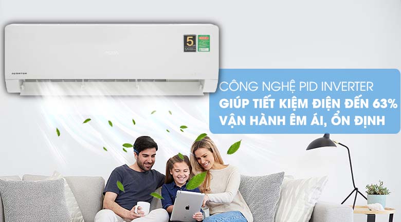 PID Inverter - Máy lạnh Aqua Inverter 2 HP AQA-KCRV18WNZ Mẫu 2019