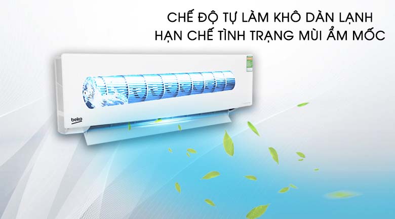 Chế độ tự làm khô dàn lạnh - Máy lạnh Beko Inverter 1 HP RSVC10AV