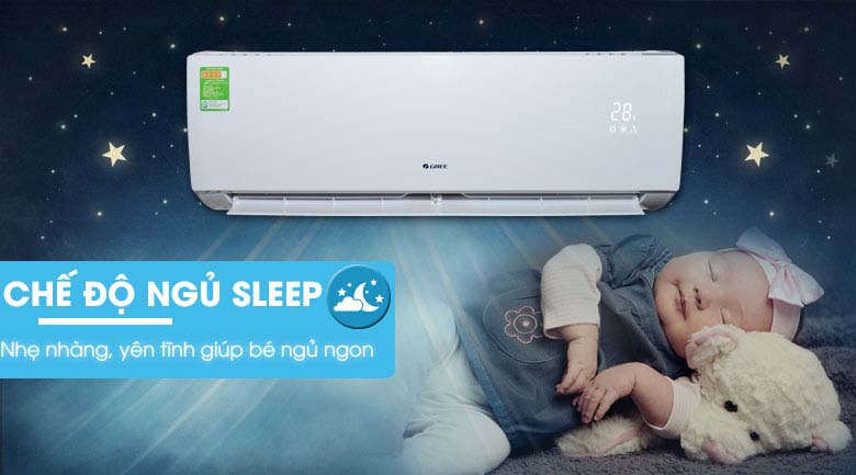 Chế độ ngủ ban đêm - Máy lạnh Gree 1.5 HP GWC12IC-K3N9B2J