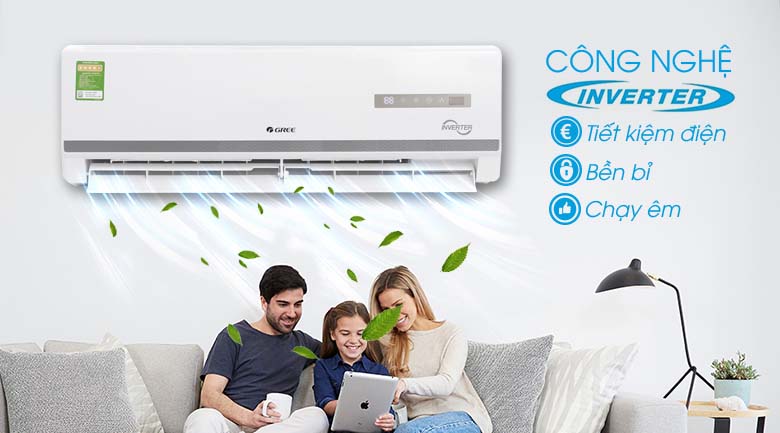 Công nghệ Inverter - Máy lạnh Gree Inverter 1.5 HP GWC12WA-K3DNB7I