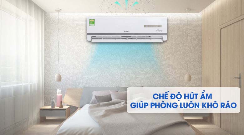 Chế độ hút ẩm - Máy lạnh Gree Inverter 1 HP GWC09WA-K3D9B7I