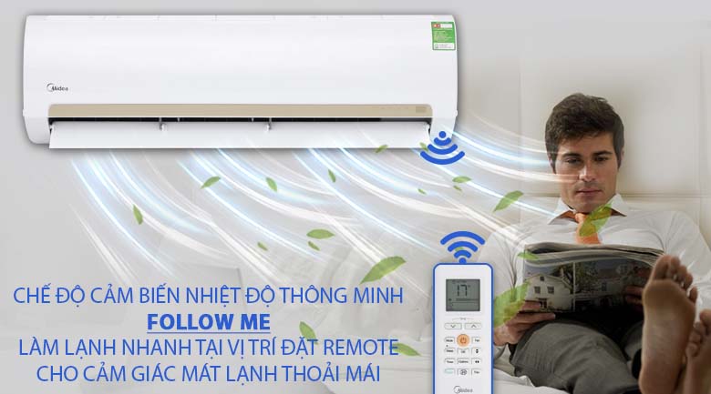 Follow me - Máy lạnh Midea 1 HP MSMA3-10CRN1