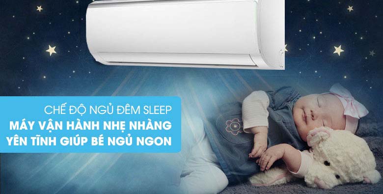 Chế độ ngủ đêm - Máy lạnh Midea Inverter 1.5 HP MSFR-13CRDN8