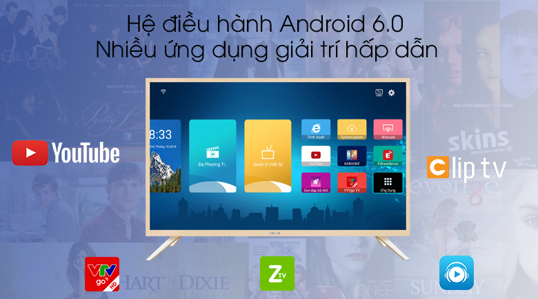 Smart Tivi Asanzo 32 inch 32AS100 - Hệ điều hành Android