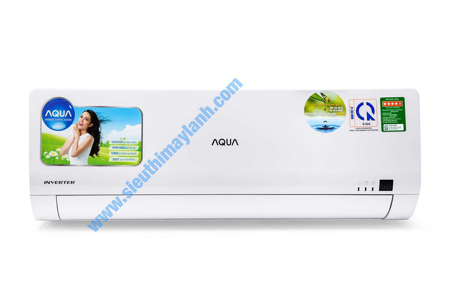 Máy lạnh Aqua AQA-KCRV12WJ Inverter 1.5 HP (1.5 Ngựa)