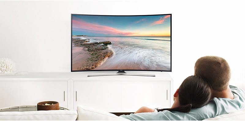 Smart Tivi Cong Samsung 55 inch UA55KU6100 - Thiết kế