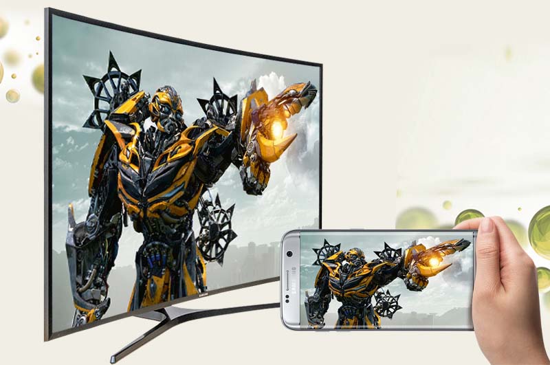 Smart Tivi Cong Samsung 65 inch UA65KU6500 - Chiếu màn hình điện thoại lên tivi
