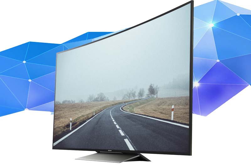 Android Tivi Cong Sony 65 inch KD-65S8500D - Thiết kế uốn cong sang trọng