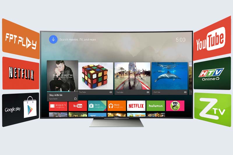 Android Tivi Cong Sony 65 inch KD-65S8500D - Android tivi nhiều ứng dụng hấp dẫn