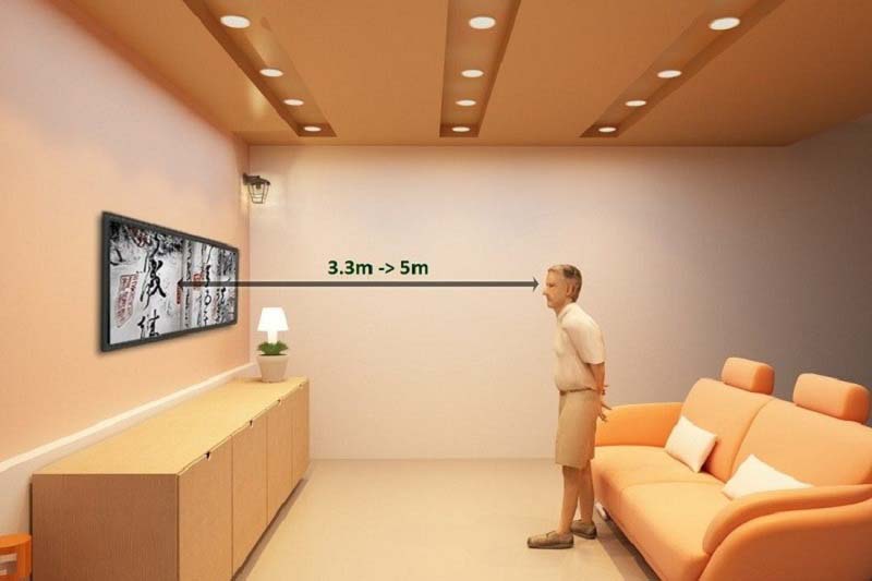 Smart Tivi LG 65 inch 65UH950T - Khoảng cách hợp lý xem tivi