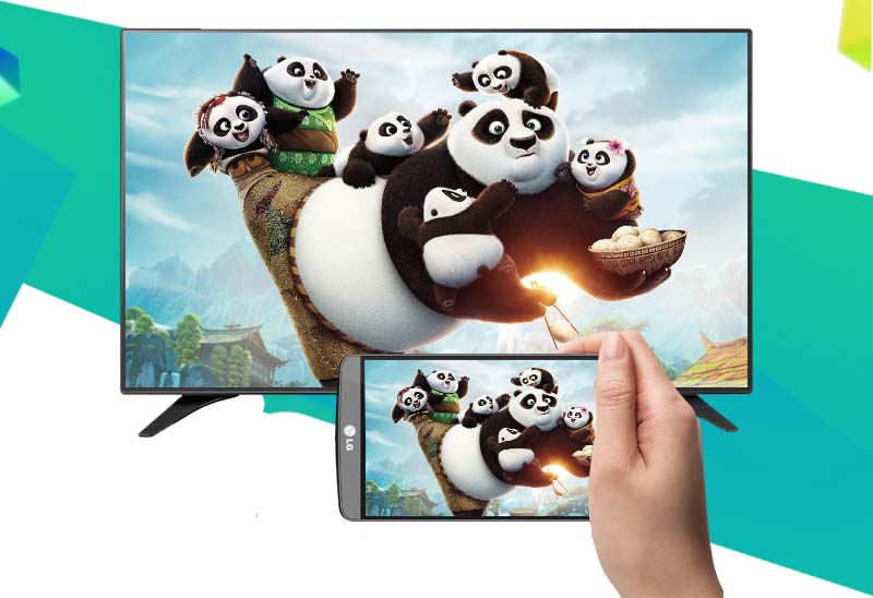 Smart Tivi LG 43 inch 43LH600T - Chiếu màn hình điện thoại lên tivi