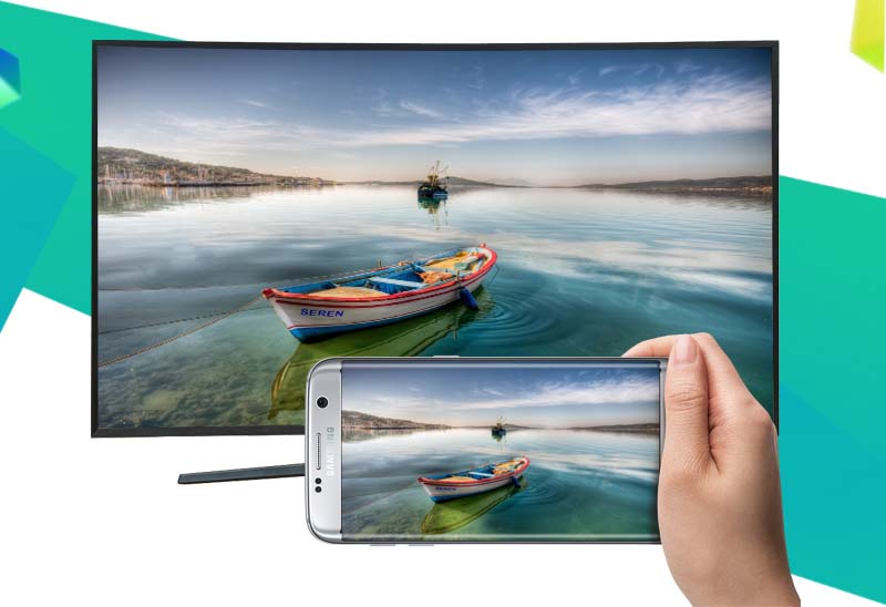Smart Tivi Cong Samsung 49 inch UA49KU6500 - Chiếu màn hình điện thoại lên tivi