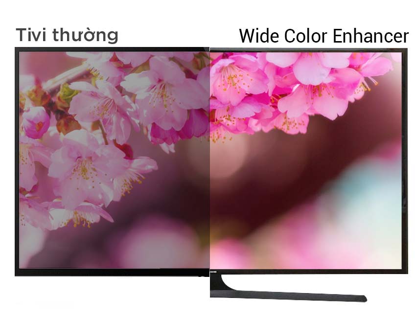 Tivi LED Samsung UA48J5000 48 inch - Hình ảnh Full HD rực rỡ hơn, chân thực hơn với hệ màu mở rộng của công nghệ Wide Color Enhancer