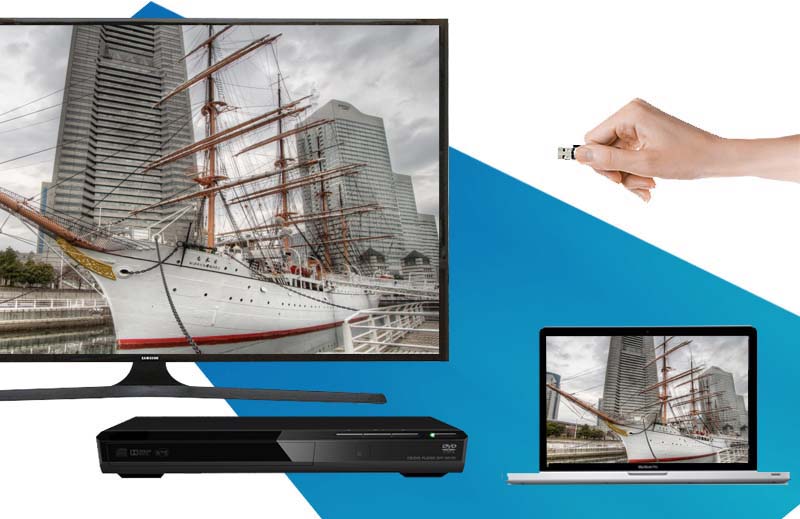 Tivi LED Samsung UA48J5000 48 inch - Kết nối tiện lợi với nhiều thiết bị ngoài như laptop, đầu DVD, USB,…