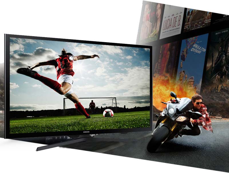 Internet Tivi LED Samsung UA50J5200 50 inch - Tần số quét 100 Hz giúp các hình ảnh, phân đoạn phim chuyển động nhanh trở nên rõ nét, chân thực hơn.