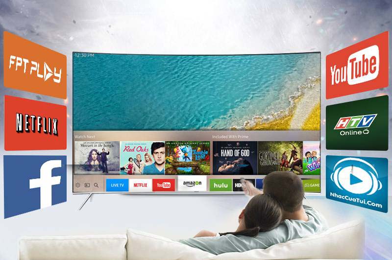 Smart tivi cong Samsung 55 inch UA55KS7500 - Smart tivi chạy hệ điều hành Tizen 2016