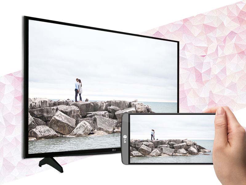 Smart Tivi LG 43 inch 43LH590T-Phản chiếu hình ảnh từ điện thoại