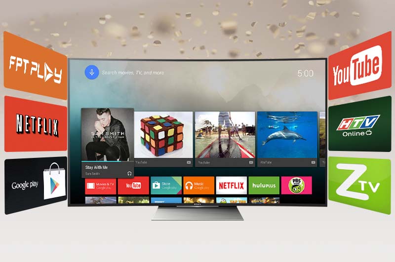 Android Tivi Cong Sony 55 inch KD-55S8500D - Kho ứng dụng