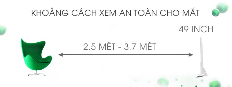 Smart Tivi LG 49 inch 49UH850T - Khoảng cách xem tivi